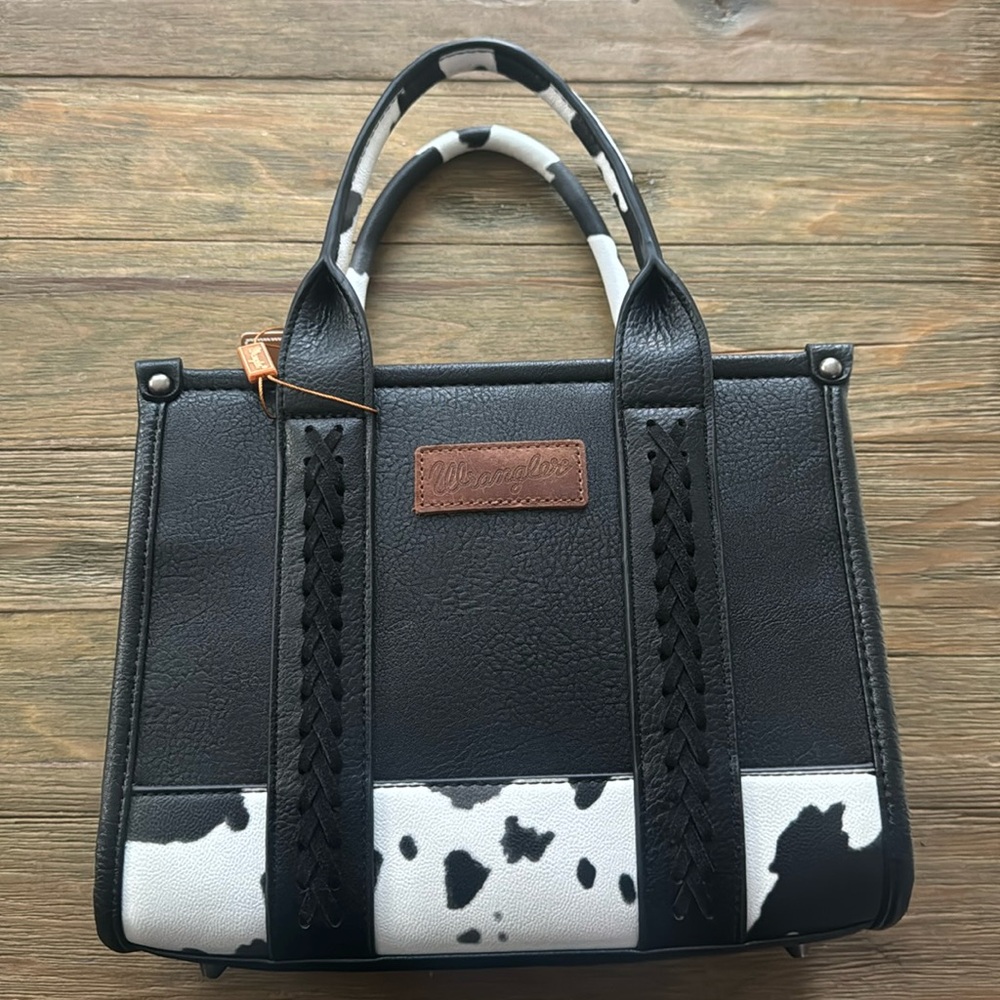 Wrangler cow print purse